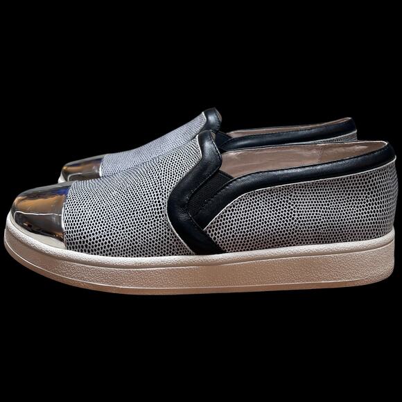 SOL SANA Daze SS Women's Size 40/US 9 Slate Pebble Metallic Loafers Shoes - Picture 1 of 12